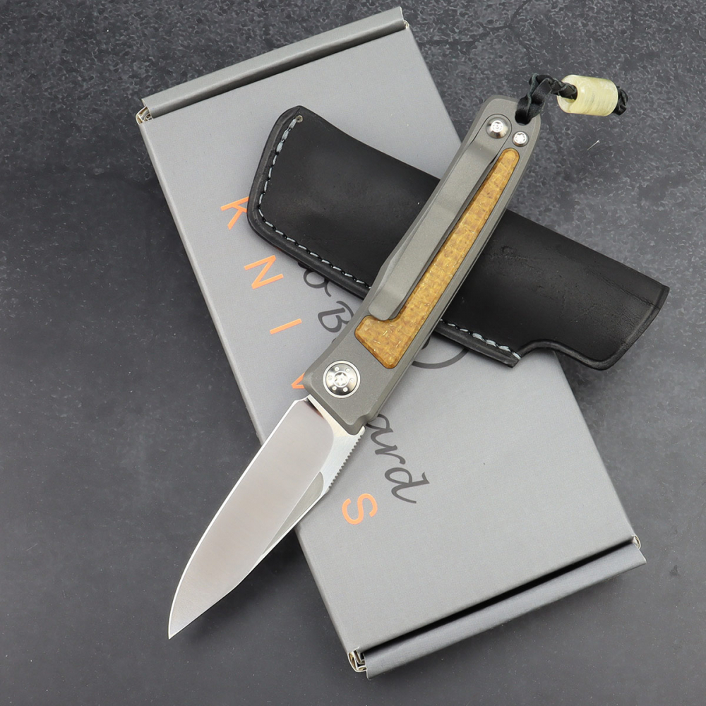 Rinkhals - Arno Bernard Knives - Titan Slipjoint Taschenmesser mit Kevlar Half stop