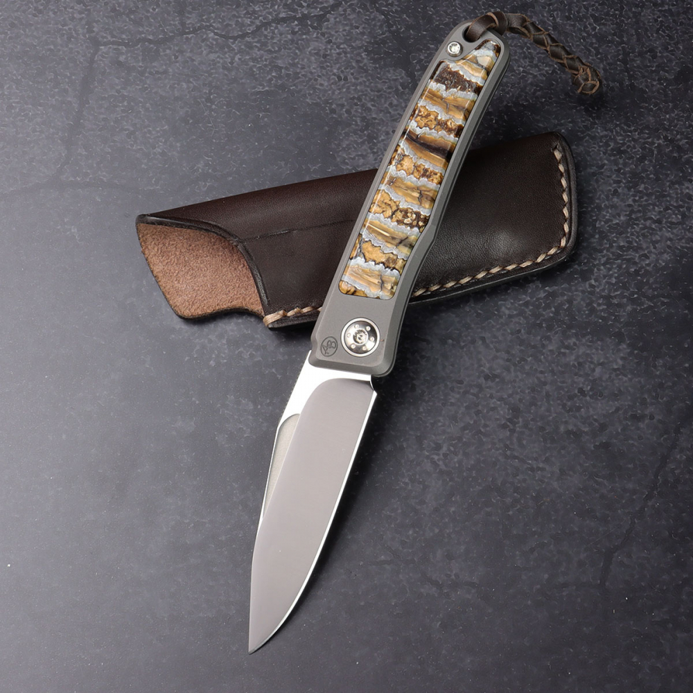 Rinkhals - Arno Bernard Knives - RWL 34 titanium slipjoint pocket knife with mammoth molar