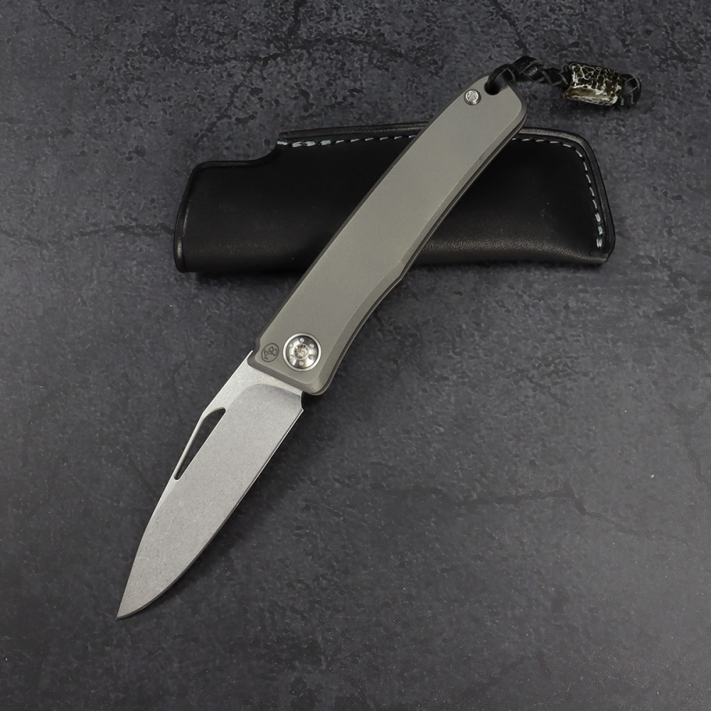 Rinkhals Skeletonized stonewashed Arno Bernard | RWL34 Half stop | Titanium slip joint | full titanium version