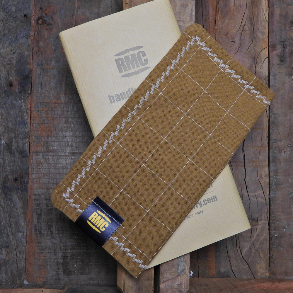 RMC Classic Line - Real men carry ... EDC Hank 2-Seitig Karamell / beige kariert 20x20cm