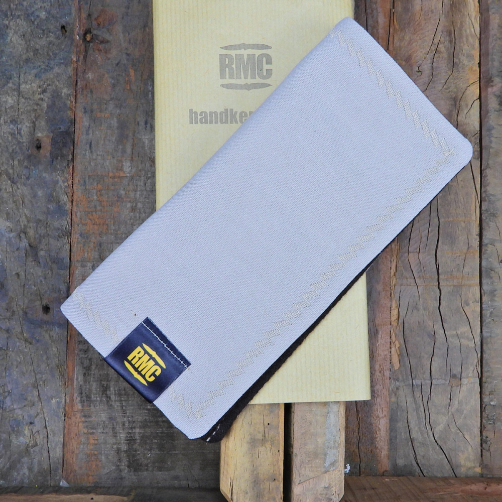 RMC Classic Line - Real men carry ... EDC Hank 2-Seitig braun / beige Nadelstreifen  20x20cm