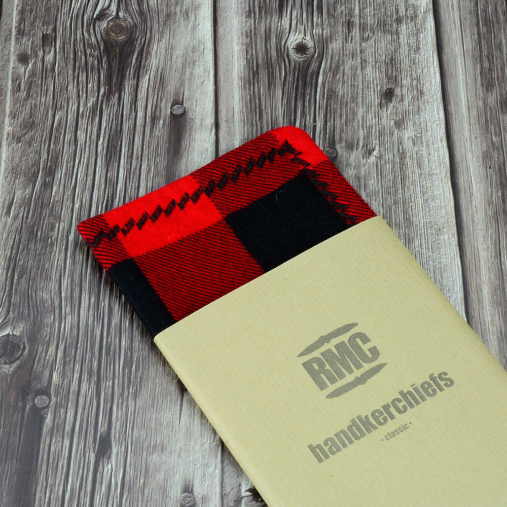 RMC Classic Line - Real men carry ... EDC Hank - bright colors red / black 20x20cm handkerchief