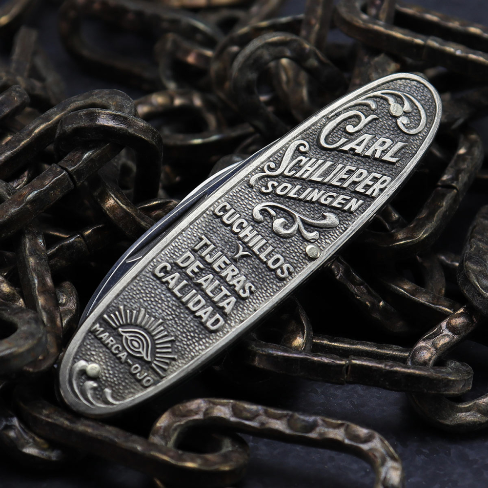 Besonderheit - Carl Schlieper altes Herrenmesser goes to Havanna - Klinge Eye brand