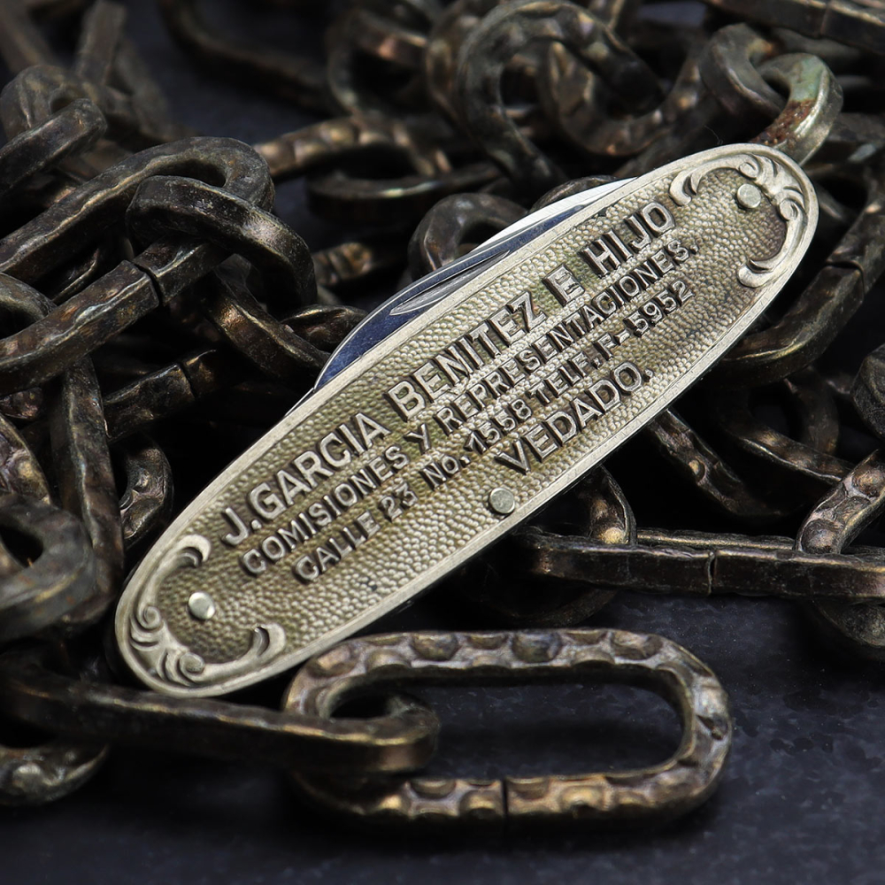 Besonderheit - Carl Schlieper altes Herrenmesser goes to Havanna - Klinge Eye brand