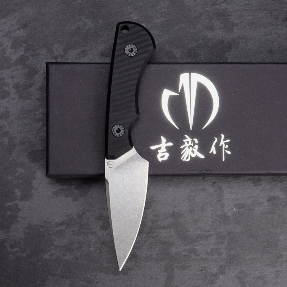 SK09 - Handle Version G10 black with Kydex/Leather Steel Sandvik-14C28 EDC Knife 2nd Run