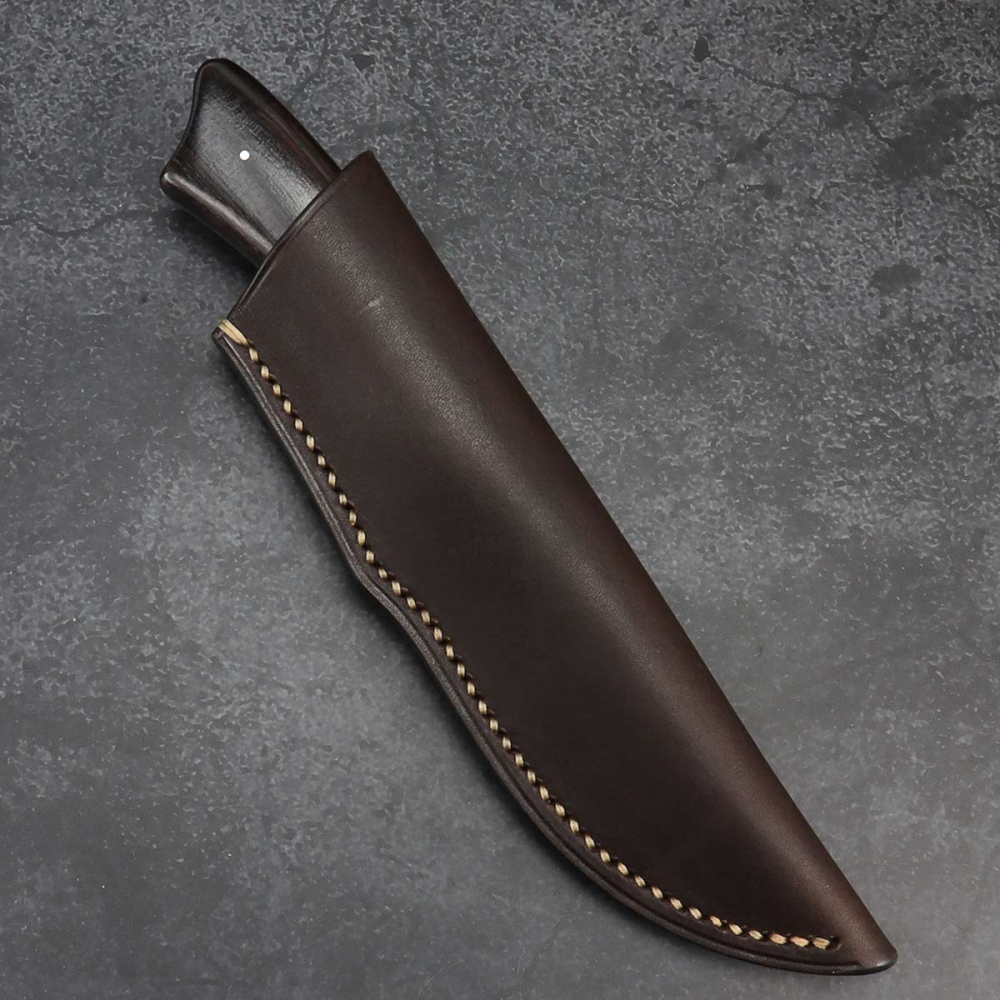 Springbok Model - High-quality Skinner-shaped hunting knife from Arno Bernard Knives with black grenadilla wood
