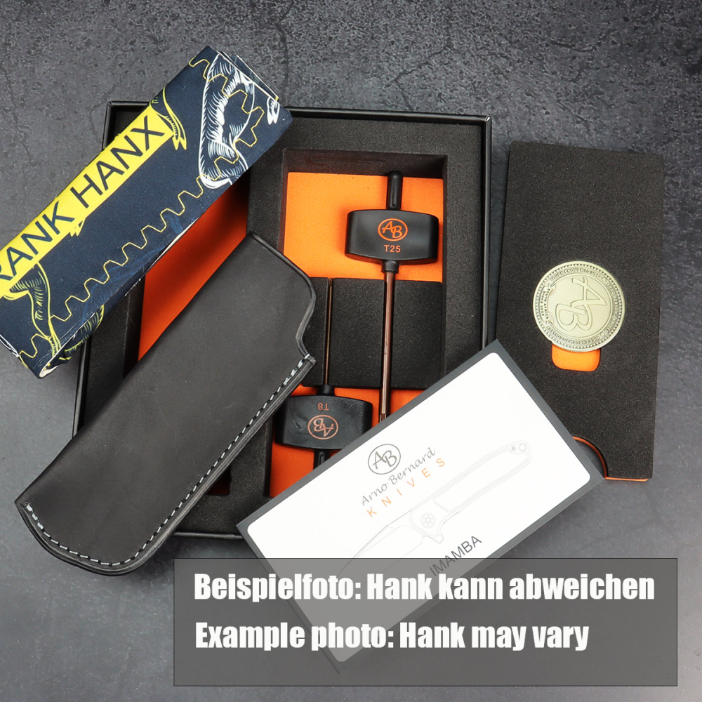 25/079 German Edition Fuller Arno Bernard Knives iMamba Kudu Bone green + Titanium Handle RWL-34 - Framelock