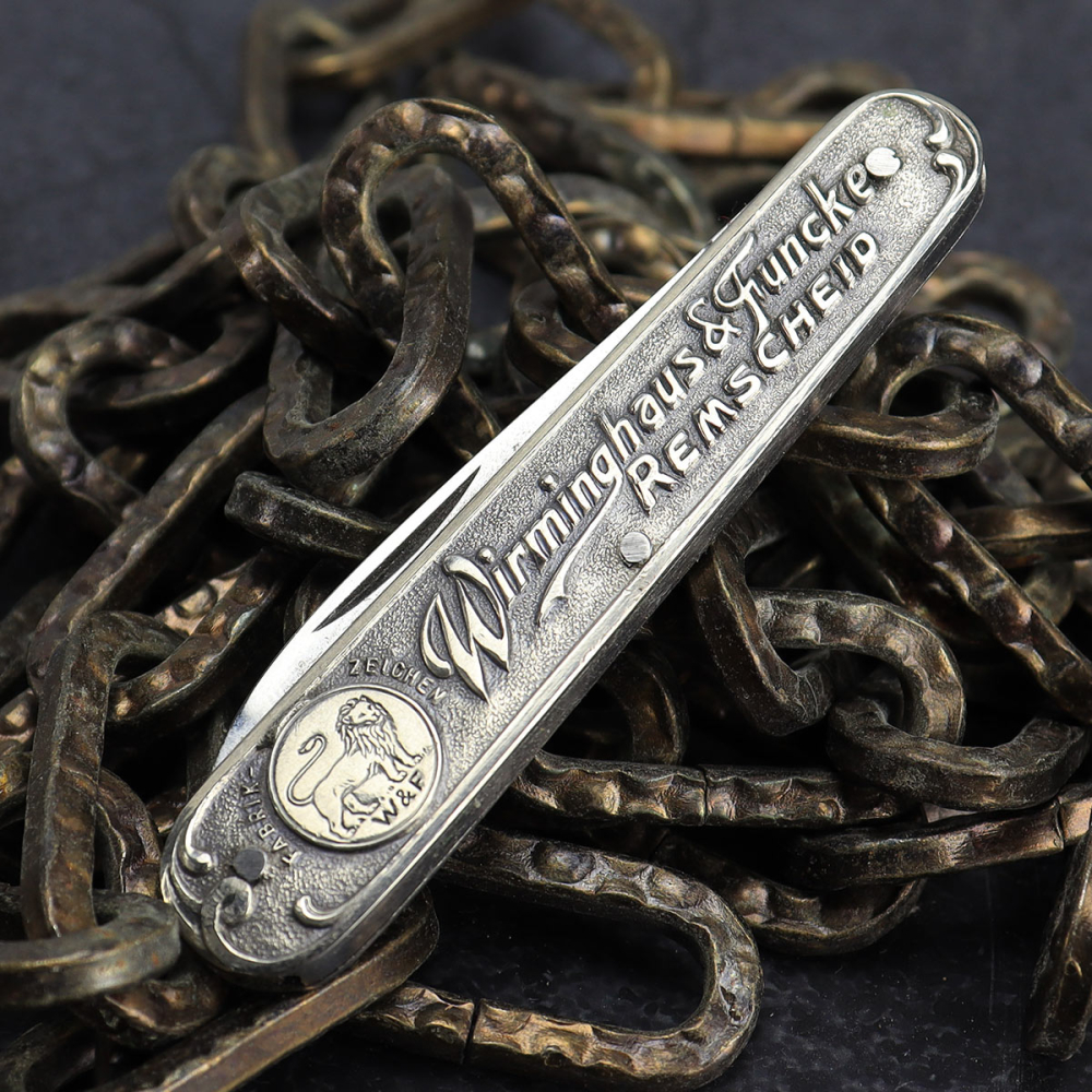 Altes Herrenmesser aus dem Bergischen Land - Wirminghaus & Funke Remscheid"