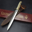 Muela Jagdmesser BW-26A mit Hirschhorn und Lederscheide