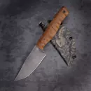 SK05 Bowie Custom knife carbon steel 1.2419 dark stonewashed Micarta produced by Heidi Blacksmith