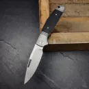 JE made Knives Combustion the workhorse in S35VN steel with G10 black slipjoint knife