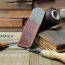 Handmade Leather Sheath Combo Gray/Cognac for SK-X and X1 Tool - de.leather