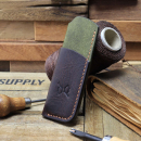 Handmade Leather Sheath Combo Tobacco/Oliv for SK-X and X1 Tool - de.leather