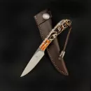Fin & Feather by Arno Bernard Knives with stabilized kudu bone handle in 2 colors