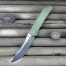 Kansept Hazakura natural G10 steel 154CM front flipper knife designed by Max Tkachuk