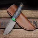 Custom SK05 Harpoon carbon steel 1.2419 EDC knife stabilized maple produced by Heidi Blacksmith