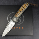 German Edition Fuller - Arno Bernard Knives iMamba Damaststeel Mammutbackenzahn Titan 23/707