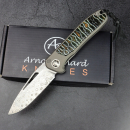 German Edition skelettiert - Arno Bernard Knives iMamba Damaststeel Mammutbackenzahn Titan 23/703