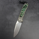 24-187 German Edition fuller - Arno Bernard Knives iMamba RWL-34 mammoth molar green titanium