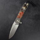 Arno Bernard Knives Folder - iMamba Kudu bone orange/brown titanium RWL-34