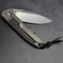 German Edition - iMamba Arno Bernard Knives -Titanium Snakeskin RWL-34 steel knife stonewashed