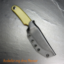 Custom Kydex sheath for the Oberland Arms Imwoid Sepp in black