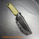 Custom Kydex sheath for the Oberland Arms Imwoid Sepp in carbon
