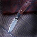 J.E. Made Knives - Lanny's Clip IV Micarta M390 steel slipjoint pocket knife with partial bevel