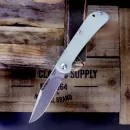 Ancient Spring Lanny's Clip G10 Jade Steel D2 pocket knife by JE made Knives