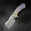 Kansept Korvid Mini full titanium knife colorful anodized with CPM-S35Vn blade designed by Koch Tools