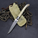 Laguiole Messer Fontenille Pataud Gilles Horn - Klinge 72mm - mit seltenen Backlock