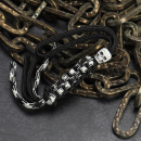 Lanyard weiß/schwarz