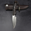 Marmoset - Arno Bernard Knives - EDC knife N690 stabilized grenadilla wood - African Blackwood