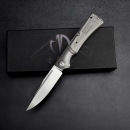 SK-X Slipjoint Taschenmesser - CPM20CV Stahl stonewashed full Titan - Inlay Version ohne Inlay