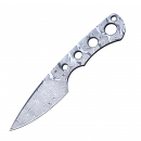 SK09 Naked - Damast Twisted Star mit Kydex kleines feststehendes Messer