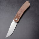 Kansept Reverie Low Budget Version 154CM Stahl stonewashed Micarta braun Justin Lundquist