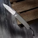 Rinkhals - Arno Bernard Knives - Damaststeel Full Titanium Slipjoint Pocket Knife - For the first time! 23/036