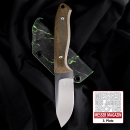 SK01 EDC Messer Micarta olive incl. MDK-Kydexscheide Aqua Zombie SB1 Stahl made by Schanz
