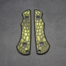 Pair of scales "Stone" titanium for the SK09EDC knife - 2nd Gen. plus future anodized dirty green