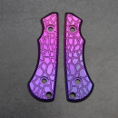 Pair of scales "Stone" titanium for the SK09EDC knife - 2nd Gen. plus future anodized pink / purple