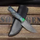 SK05 Harpoon carbon steel 1.2419 Custom EDC knife stabilized maple produced by Heidi Blacksmith