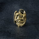 Sivenko Christina - Bead skull in brass for knives