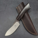 Springbok Model - High-quality Skinner-shaped hunting knife from Arno Bernard Knives with black grenadilla wood