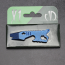 X1 Custom - A tool for the Prybar keychain anodized titanium blue