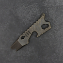 X1 - Prybar made of titanium rusty anodized - Tool keychain