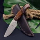 Zebra - Arno Bernard Knives with Ironwood steel incl. leather sheath