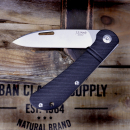 Ancient Spring - Zulu G10 black with D2 steel low budget pocket knife